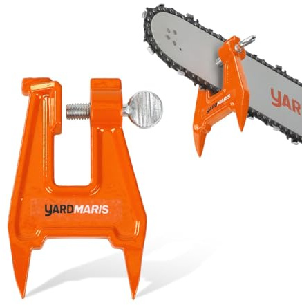YARDMARIS Chainsaw Stump Vice for Sharpening Saw Chain, Professional Guide Bar Clamp & Filing Vice for Chainsaw Maintenance, Durable Steel Construction, Compatible with All Models