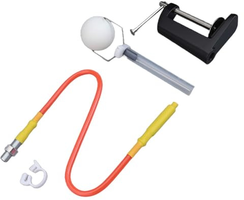 Moliuoly Für Tischtennis-Trainingsroboter mit festem Sockel, schnelle Rückprallfunktion, PVC+Metall, ideal für präzises Spieltraining und kontinuierliche Übung
