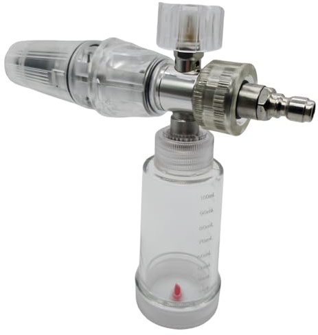 Generic 100 ml vattenskumgryta, justerbar skumsprayflaska, flytande skumspruta (vit)
