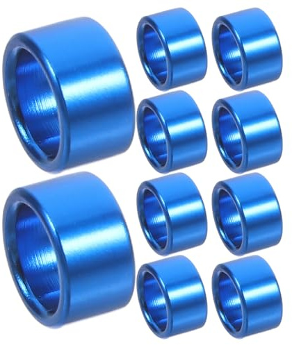 VALICLUD 10 Anillos de Aluminio Azules para Patas de Paloma, Bandas de Identificación Rápidas y Cómodas para Entrenamiento y Salud de Aves