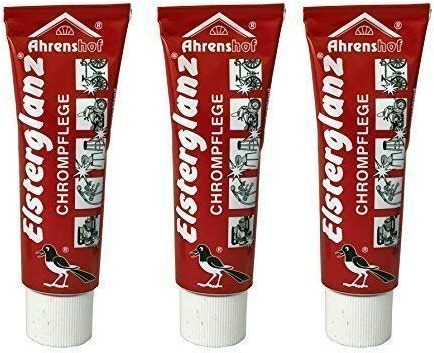 5 x 40ml Elsterglan​z Original Chrompflege Polierpast​e, Spezial Pflege, Politur