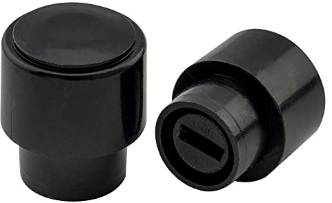 Musiclily Pro Inch Size Guitar Telecaster Barrel Switch Tips 3-Way Pickup Selector Switch Knobs for USA Fender Tele Style, Black (Set of 2) | Barrel, for USA Fender Tele Style Guitar