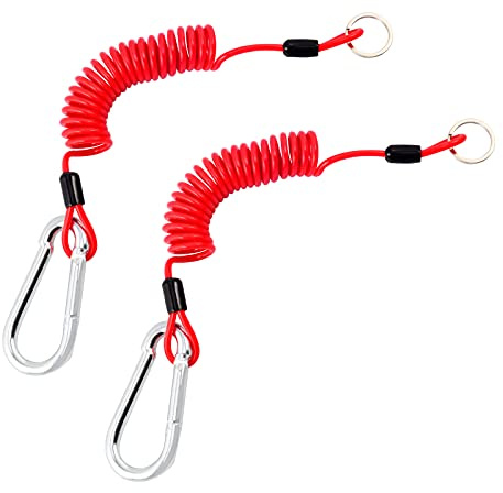 Lot de 2 câbles de sécurité de 1,8 m pour remorque, câble de frein de remorque, câble de frein en acier inoxydable pour remorque, remorquage à ressort en acier inoxydable