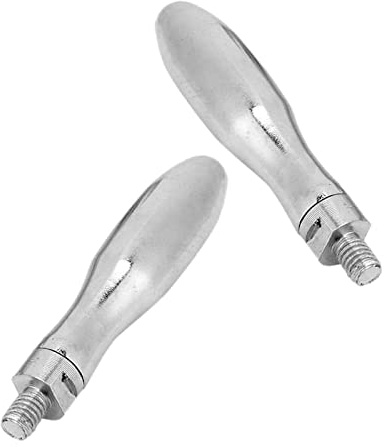 TFSYLISA 2 Stück Klemmgriffe Schraube Knöpfe Griff M10 x 13mm Gewinde | Stahl Drehbarer Griff
