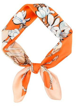GoGou Seideschal Damen Seidentuch Schals Halstuch Seiden schal Leicht Seide Quadratische Schals Bandana Elegantes Accessoire für Damen