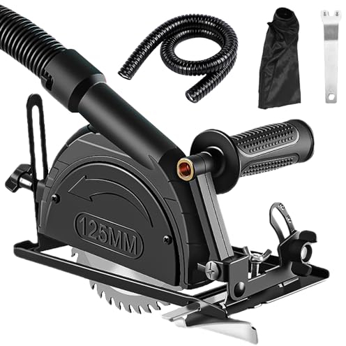 5 Pezzi Supporto per Smerigliatrice Angolare Kit, 100/125mm Smerigliatrice Angolare, Angolo Regolabile 0-45° Profondità di Taglio 0~40mm Base per Smerigliatrice Angolare, per Tagliare Legno, Metallo