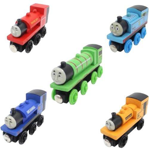 RFJYGWQM Train Vehicle Set 5PCS Mini Pull Cars Train Cars Toy Mini Play Vehicle Collectable Model Kids Boys Girls and Movie Fans Birthday
