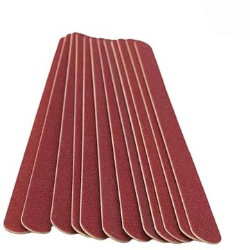 GOOD STUFF Lime à ongles professionnelle en bois et papier abrasif. Lot de 20 limes pour manucure de 16,5 x 1 cm. Idéal pour tous les types d'ongles. Double face abrasive.