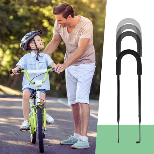 BORDEAG Asta per bicicletta, asta di spinta per bicicletta, regolabile, asta per l'apprendimento della bicicletta, per asta di supporto per l'apprendimento della bicicletta, adatta ovunque