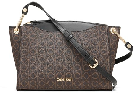 Calvin Klein Damen Garnet Granat Top Zip Crossbody