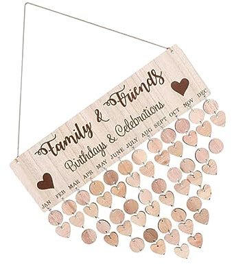 VILLCASE 5sätze Kalender Erinnerungsplakette Wanddekoration Für Familie Personalisierbare Zeitmarkierungen Für Geburtstage Und Besondere Anlässe Home Decor