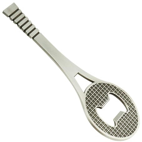 Apribottiglie vintage in lega di zinco – Apribottiglie da tennis | Apribottiglie a racchetta | Apribottiglie portatile | Facile da usare | Apriscatole per birra a racchetta | Apribottiglie per