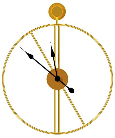 ZDEZHI clock wall clock Vintage Large Wall Clock, Mobile Equipment Silent No Ticking Noise Industrial Retro Battery Operated 50 cm Metal Shabby Numerals for Living Room Kitchen Bedroom