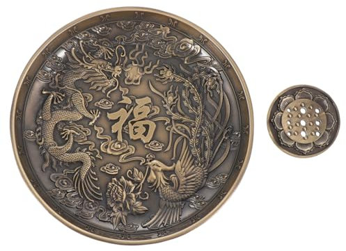 Cabilock Räuchergefäß Aus Drachen-Design Räucherstäbchenhalter Retro-tablett Aroma-räuchertablett Für Home Decor