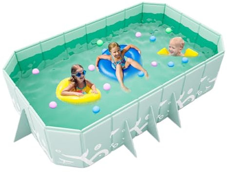Piscine Non Gonflable - Pliable Portable épaissie résistante à l'usure, Dure et Confortable pour Jardin extérieur