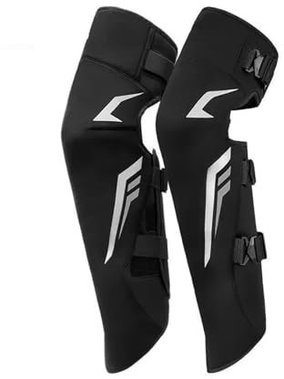 Rodilleras Motocross Ajustables Rodilleras de moto Protectores de piernas para montar A prueba de viento Frío Anti-lucha Parabrisas engrosado Equipo de protección Rodilleras largas cálidas de invierno