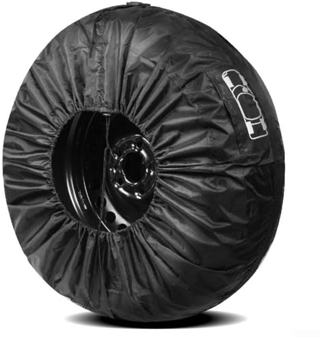 Housse de pneu pour un transport et un rangement pratiques des pièces de rechange de voiture pour roues de 33 à 58 cm (33 à 45,7 cm)