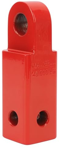 Yctze Récepteur D'attelage de Manille Robuste, Résistance à la Rupture 23T, Acier au Carbone pour Camions, VUS et 4x4 Off Road Towing Recovery (Rouge)
