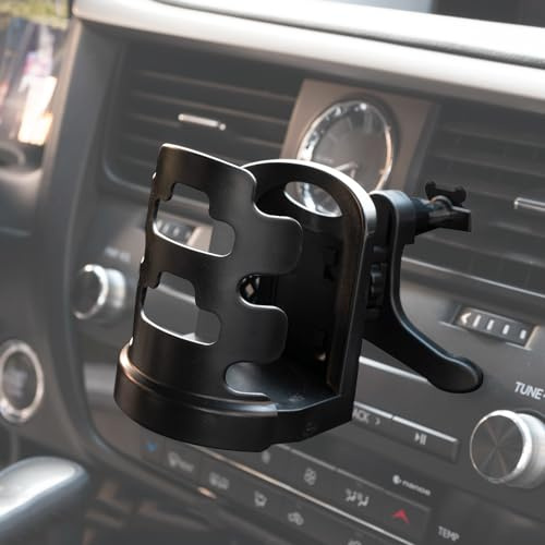 Getränkehalter Auto-Belüftungs Universal Verstellbar Flaschenhalter | Lüftungshalterung Dosenhalter für Kaffeebecher Getränkedose, geeignet mit 60-80mm Durchmesser