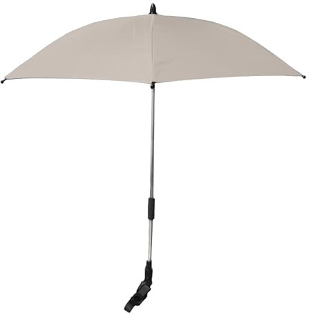 Titanium baby Sonnenschirm für Kinderwagen und Buggys, 75 cm, sand-beige, mit UV50+ Beschichtung