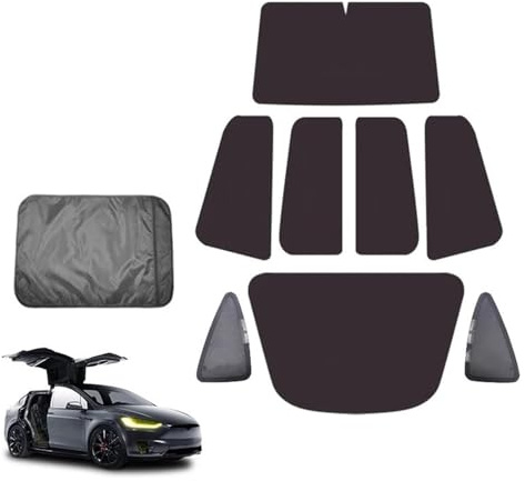 pour Tesla pour Modèle X Avant Arrière Toit Ouvrant Store Filet Décoratif Verre Puits Lumière Pare Soleil Visière Pare Soleil Voiture