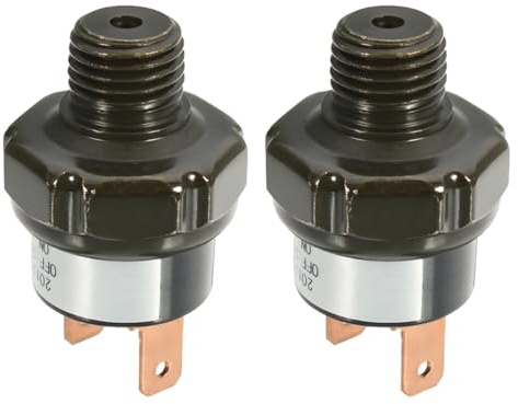 LKRXW 2 Pezzi Interruttore di Controllo Pressione Pompa Aria 120-150 PSI | Pressostato Valvola di Controllo Compressore d'aria 1/4 NPT Pressostati Compressori Dell'interruttore Protezione