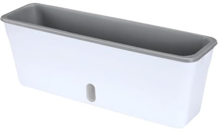 FytStycale Jardinera Rectangular Autorriego con Orificios de Drenaje para Alféizar de Ventana