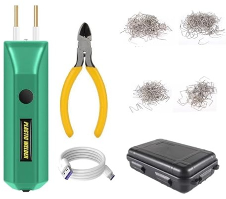 Weld Repair Tool Kit 2in1 Plastic Welder Kit 100W Portable MINI Hot Plastic Crack Repair Tool Repair of Automobile Bumper