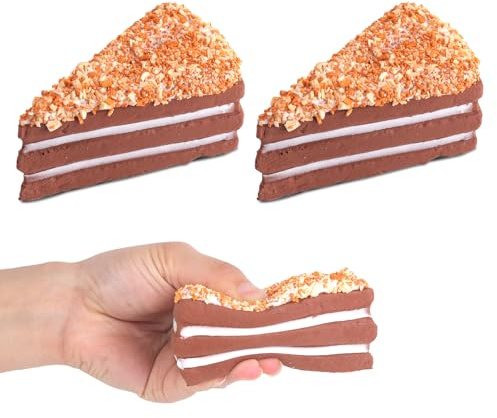 Anboor Set 2 squishies chokladkaka långsam återhämtning kawaii doftande bröd squishies fidget gåva barn vuxen autism födelsedag