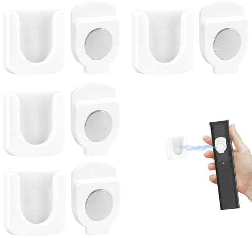 4PCS Soporte Magnético Para Mando A Distancia, Organizador De Mandos TV Montado Pared, Soporte Multifuncional Para Mandos Aire Acondicionado, Enchufes De Carga, Y Pequeños Dispositivos Electrónicos