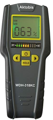 Aktobis Misuratore di umidità del materiale WDH-318KC per la determinazione dell'umidità in pareti, soffitti, pavimenti, muri e legno