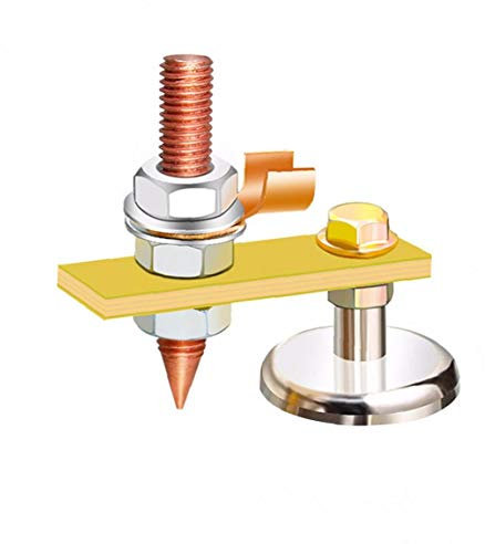 Gracy Soldadura Imán Principal Fix Pinza de Masa magnética de Soldadura único de Apoyo magnético Fuerte para Soldadura eléctrica Planta de Plata, Otras Herramientas de Mano