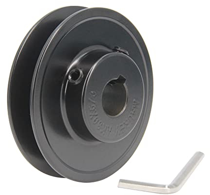 Zeberoxyz AK30 Stegscheiben mit Einzelrille,3,0Außendurchmesser 5/8Bohrung Keilriemenscheibe aus Gusseisen für Keilriemen