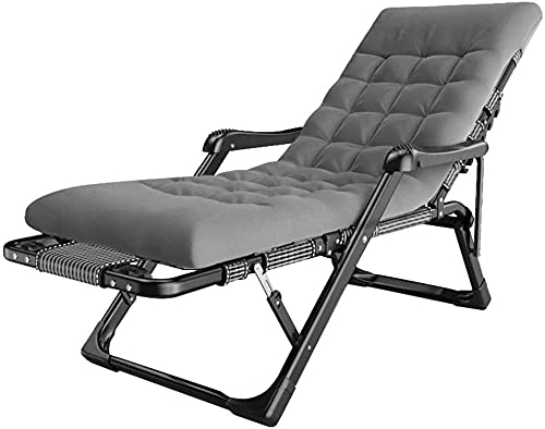 CAPXXIN Sommergeschenk Sonnenliegen Relaxsessel mit Kissen |Klappbarer Gartenstuhl mit Liegefunktion, gepolstert mit Fußstütze |Liegestühle mit Getränkehalter Needed