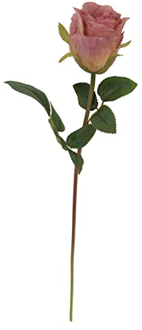2474U Kunst-Stielblume Rose Altrosa ca. 50 cm naturgetreue Bluete Seidenblume