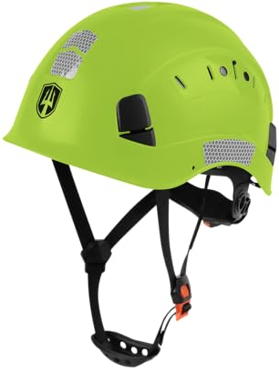 GREEN DEVIL Casco protettivo da lavoro, cappello rigido regolabile, in ABS, leggero, ventilato, con casco industriale EN 397