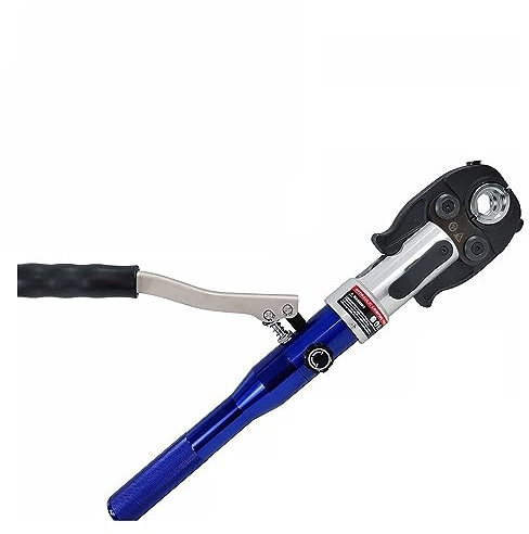 Hydraulic Crimper, Hydraulic Copper Pipe Press Tool Copper Fitting Pipe Reparing Tool Pex Clamping Tool with U, TH, M, V Dies(with TH and U Dies)
