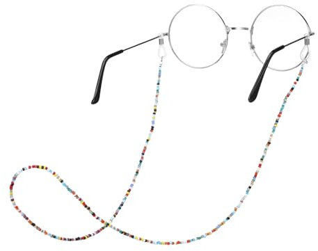 MOBUTOFU 2stücke Brillenhalterkette Perlen Für Sonnenbrillen Brillenband Als Retainer-neck-strap Sicher Und Praktisch Für Brillenträger