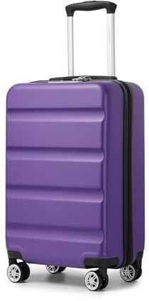 KONO 55cm Handgepäck Koffer Leichter Hartschalenkoffer mit TSA Schloss | Kabinenkoffer Trolley für Flugreisen, Kratzfeste ABS+PC Material, 360° Doppelrollen, Stilvolles Design für Moderne Reisende