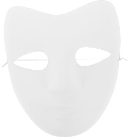 LIFKOME 5stücke Weiße Papiermaske Für Maskerade Und Kostümpartys Unbemalte Maske Für Kreative Gestaltung Und Cosplay Für Feiern Und Theateraufführungen
