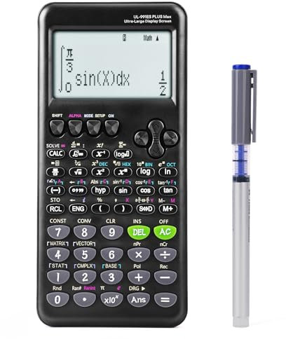 Scientific Calculators, 991ES Ultra-Large Screen Calculator with 417 Function, 4-Line Display School Supplies for Middle High College Students Teachers Engineers