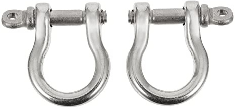 Gatuida 2pcs Horseshoe D Rings Key Holder Durable U Shape Shackles for DIY Leather Craft Supplies Convenient Keychain Accessories for Backpack Straps and Keyrings for All Occasions