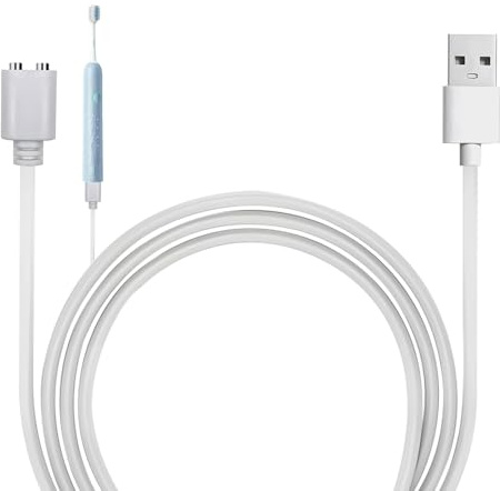Cable de Carga Magnético USB CC de 2.6 Pies (0.8 m) – Cargador de Repuesto de con Distancia de 7 mm para Dispositivos Electrónicos y Juguetes cable de carga del vibrador