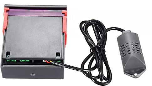 Telituny Display Digitale Regolatore di Temperatura e Umidità Regolatore Termostato Igrometro con Sensore Integrato Sonda Uscita Relè 110-220 V