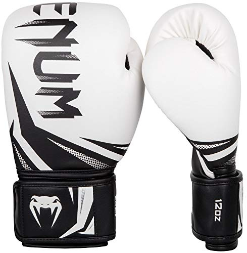 Venum Challenger 3.0, Guantoni da Boxe Unisex – Adulto, White/Black, 12 Oz