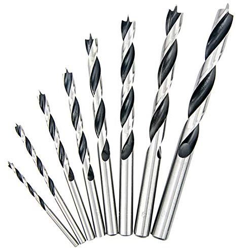 NORTOOLS Brad Point Wood Drill Bit Set 8 PCS HCS Wooden Drills for Woodworking DIY Lover Carpenter 3-10mm
