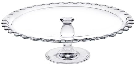 Pasabahce 5832437 Alzata Maxi Patisserie In Vetro Con Base E Bordo, Cm 37 x 12 H