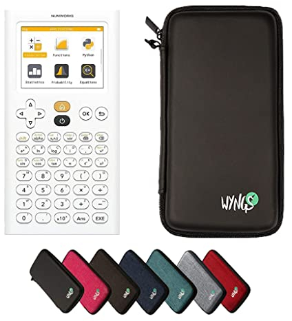 NumWorks inkl. WYNGS Schutztasche Schwarz - Grafikrechner - Basic Set
