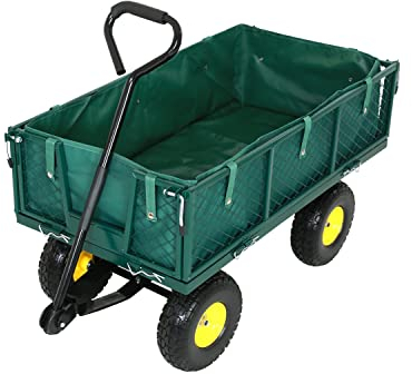 FROSAL Gartenwagen Transportwagen Phil 350 KG PU Räder - Bollerwagen - Handwagen - pannensicher