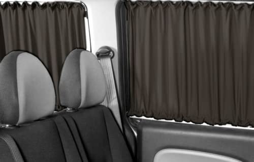VW TRANSPORTER T5 T5.1 T6 BLACKOUT CURTAINS BLACK/DIFFERENT VARIATIONS (2 side windows + cab divider 1.5 m)